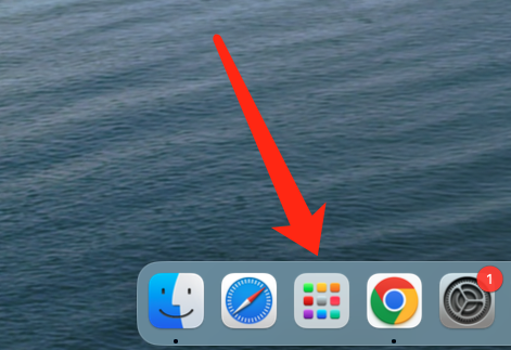 Launchpad icon in dock